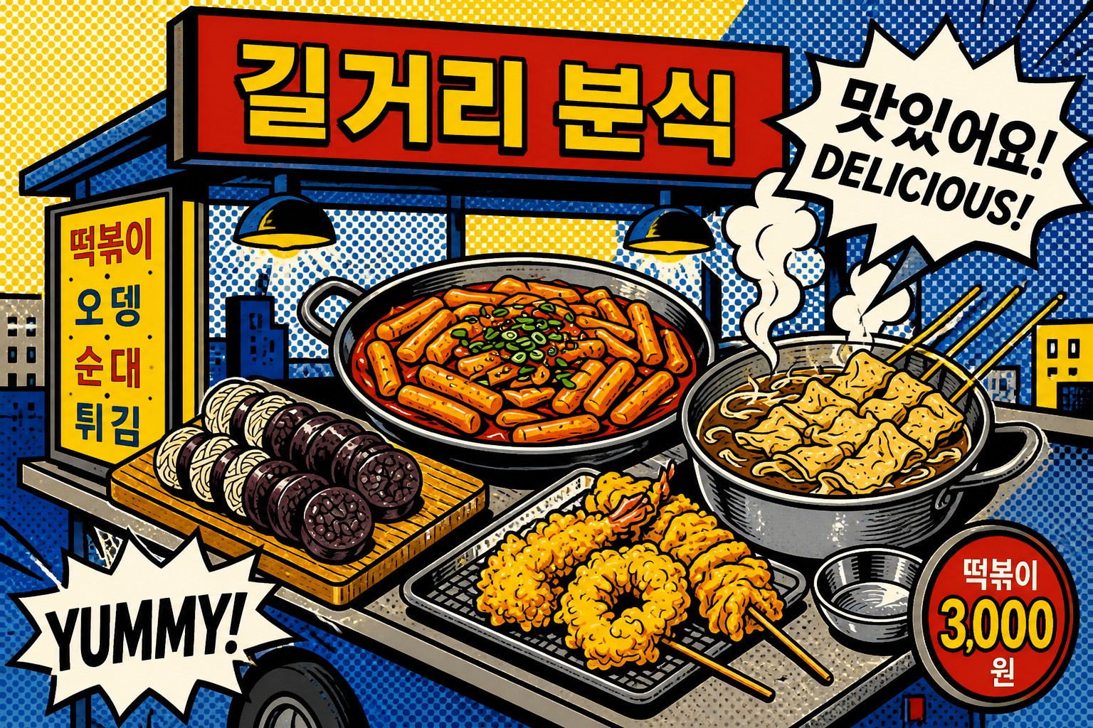 The Street Ecosystem: Eomuk, Sundae, Twigim, and Tteokbokki