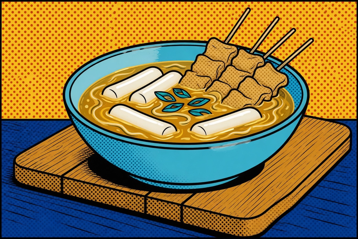 Eomuk Guk with Tteok — Fish Cake Soup