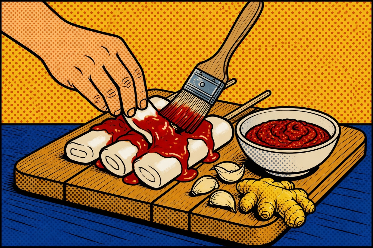 Tteok Kkochi — Skewered Rice Cake (Street Skewers)